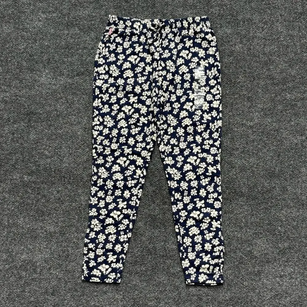 Polo Ralph Lauren Joggers Girls 6X Blue Floral Elastic French Terry